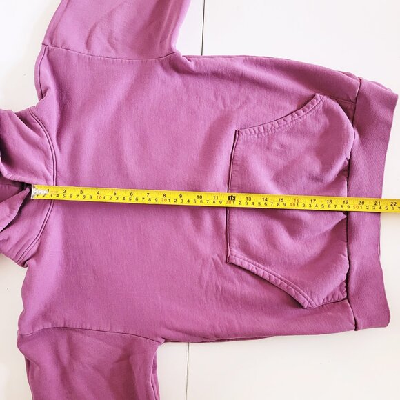 Aritzia TNA The Super Fleece Purple Hoodie Fleece Sweater - Size XS - Picture 8 of 9